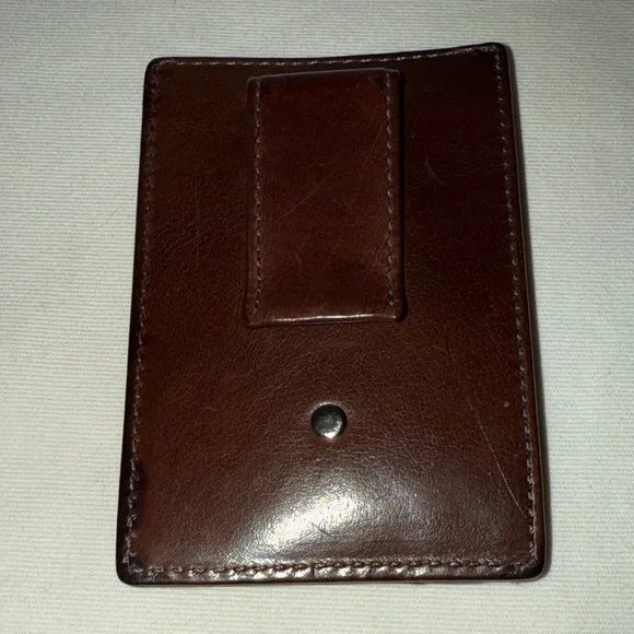 Coach Rich Brown Leather Card Holder - Picture 3 of 6